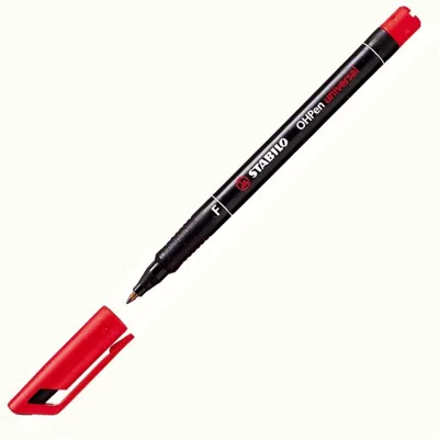 STABILO ASETAT KALEMİ OHP FINE KIRMIZI 842/40
