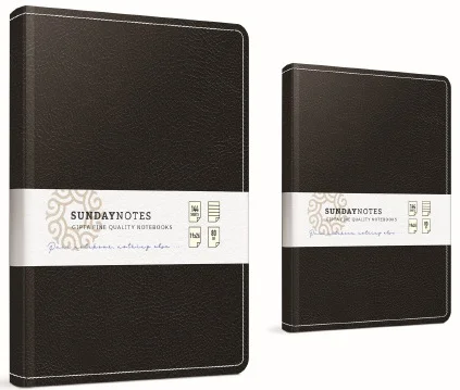 GIPTA DEFTER SUNDAY NOTES 19X26 İPLİK DİKİŞLİ DERİ KAPAKLI 140 YP. KARELİ 4928