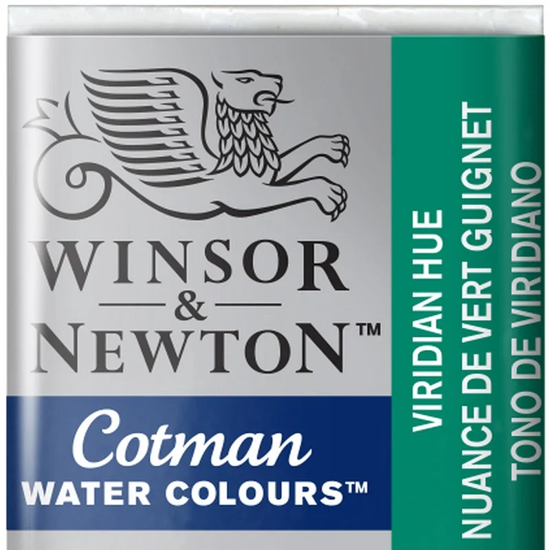 W&amp;N SULU BOYA COTMAN YARIM TABLET VIRIDIAN HUE 696 WN-0301696