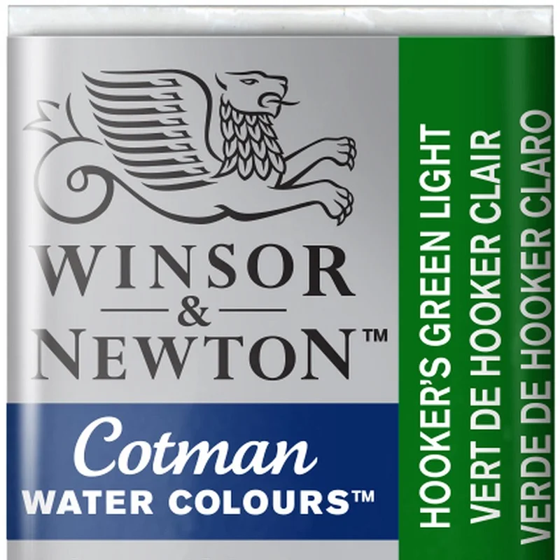 W&amp;N SULU BOYA COTMAN YARIM TABLET HOOKER’S GREEN LIGHT 314 WN-0301314