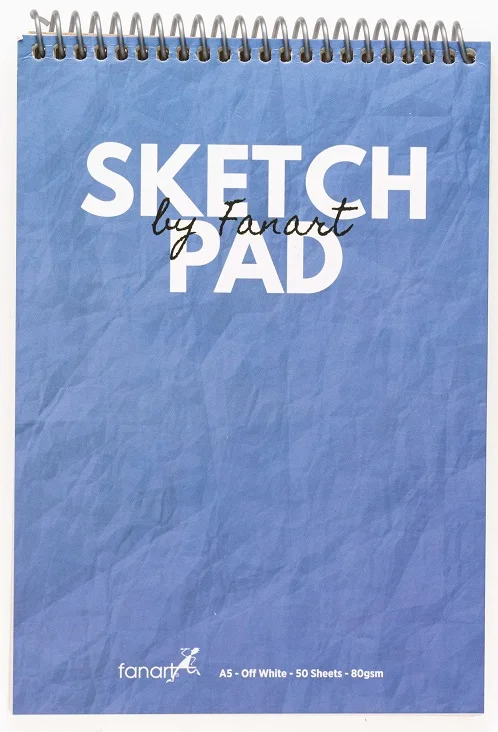 FANART ACADEMY ÇİZİM PAD SKETCH PAD SPİRALLİ A5 80 GR 50 YP MAVİ F-8681.A5
