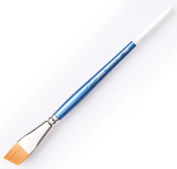 PEBEO AKRİLİK BOYA FIRÇASI 888 SERİSİ GOLDEN SENTETİK YAN KESİK MAVİ KISA SAP NO:5-8 888/5-8