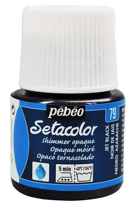 PEBEO KUMAŞ BOYASI SETACOLOR OPAQUE 45 ML 295*79 YD NOIR DE JAIS MOIRE