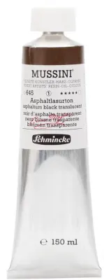 SCHMİNCKE MUSSİNİ ARTİST YAĞLI BOYA 150 ML SERİ 1 645 ASPHALTUM BLACK TRANSLUCENT 10645019