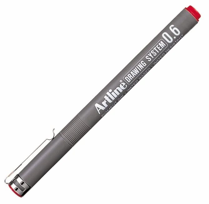 ARTLINE ÇİZİM KALEMİ DRAWING SYSTEM 236 0.6 KIRMIZI A-EK-236 RED