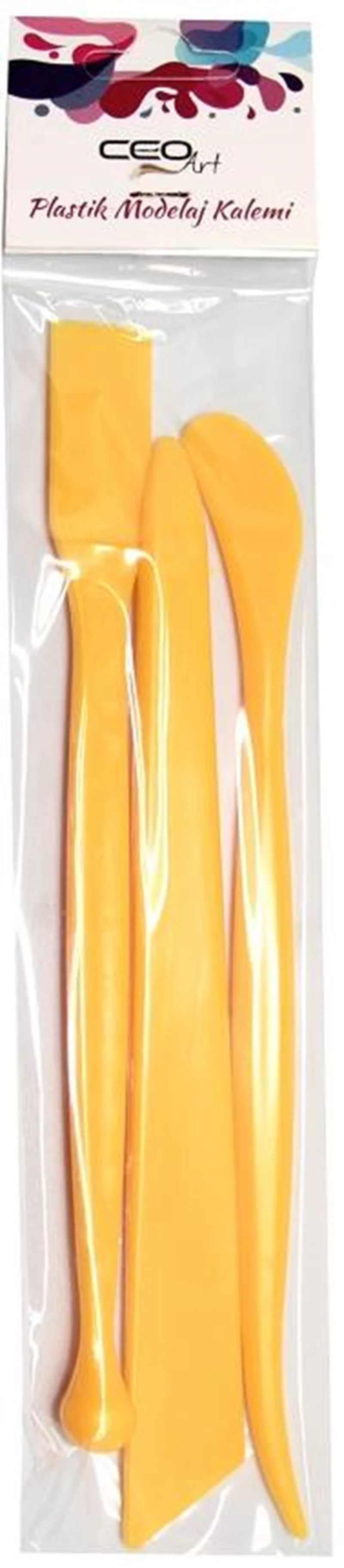 CEOART PLASTİK MODELAJ KALEMİ 3'LÜ SET (SARI) CEO-SN0001