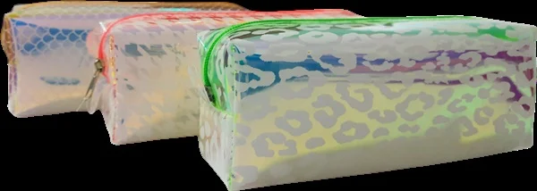 B&amp;D KALEM ÇANTASI ŞEFFAF DESENLİ BÜYÜK BOY BD-KCS004
