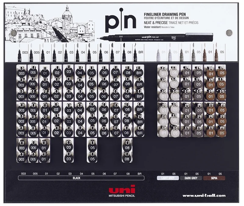 UNİ DRAWING PEN PIN-200/114 SET
