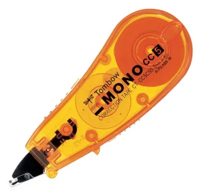 TOMBOW ŞERİT SİLİCİ MİNİ 5 MM x 6 MT ŞEFFAF TURUNCU T-CT-CC5C 50