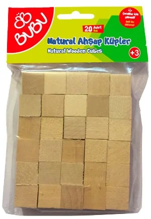 BU-BU KÜPLER AHŞAP NATÜREL 20 PARÇA AO0006