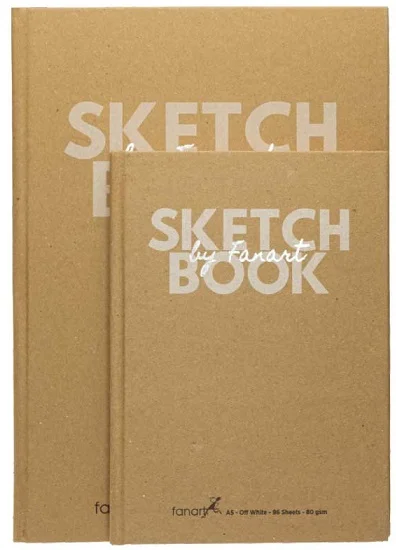 FANART ACADEMY ÇİZİM BLOĞU SKETCH BOOK SERT KAPAK A5 80 GR 96 YP KRAFT F-8691.A5