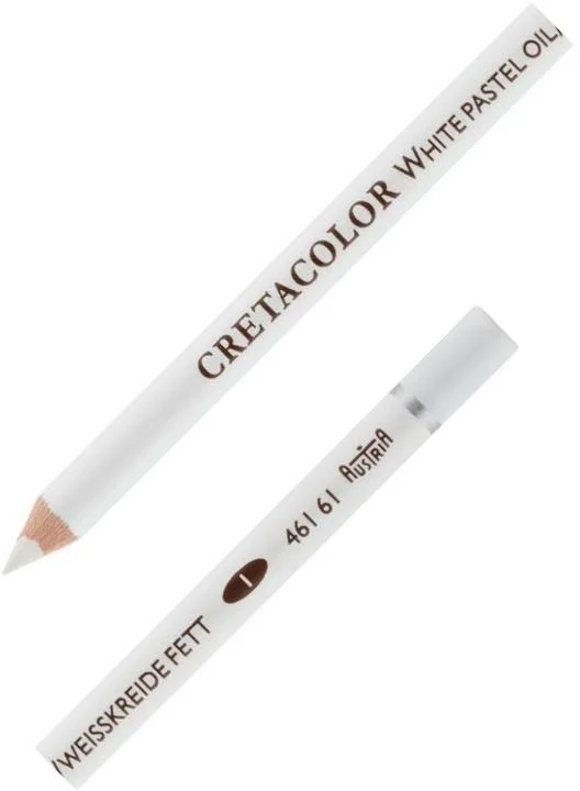CRETACOLOR WHİTE PASTEL OIL PENCIL SOFT BEYAZ YAĞLI TEBEŞİR KALEMİ 46161
