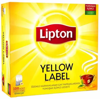 LİPTON BARDAK POŞET ÇAY 100 LÜ YELLOW LABEL 2g 70003656-69700885