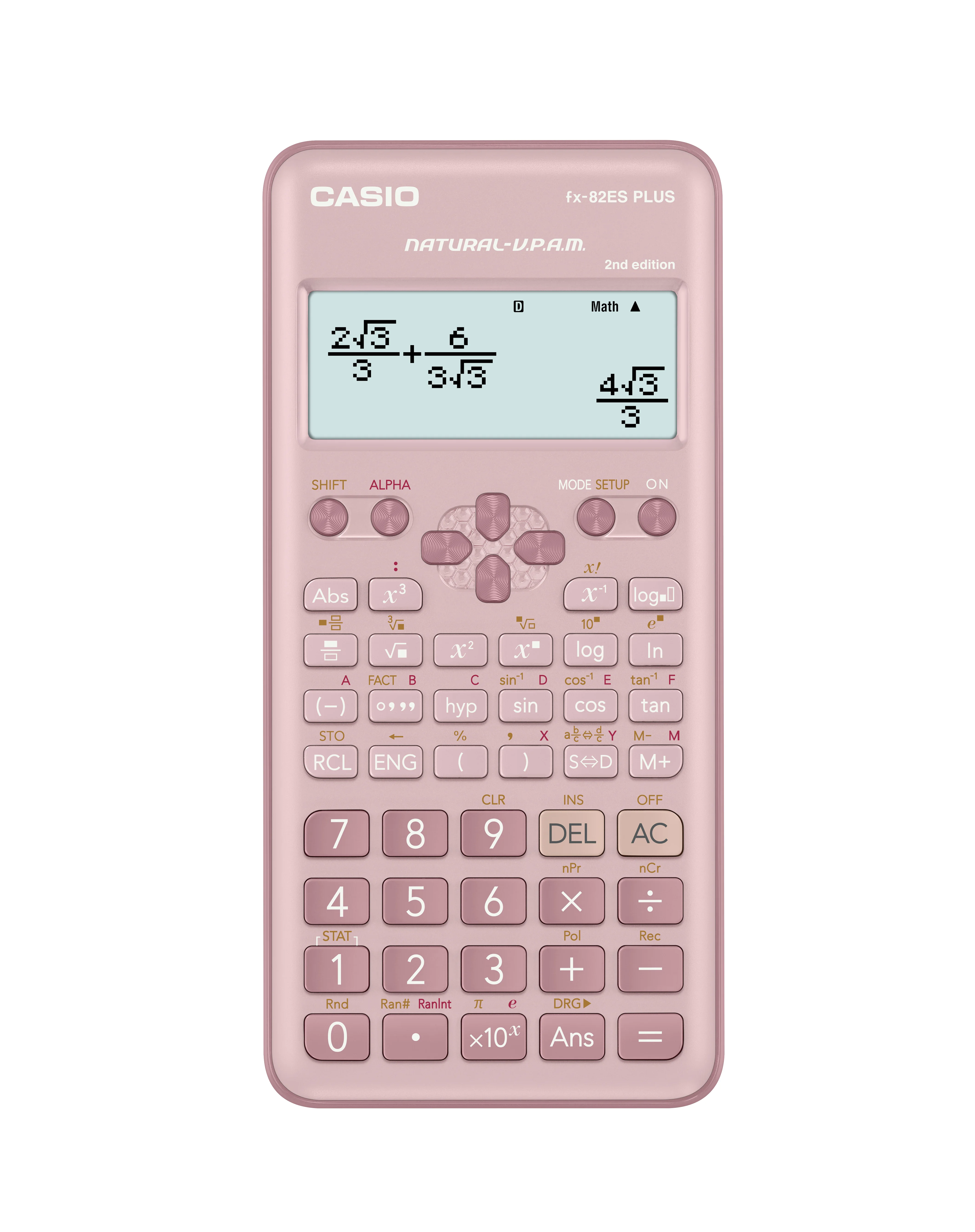 CASIO HESAP MAKİNESİ BİLİMSEL FX-82ESPLUS-2PKWDT PEMBE
