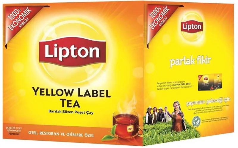 LİPTON BARDAK POŞET ÇAY 1000 Lİ YELLOW LABEL 2g 70002048-69700875