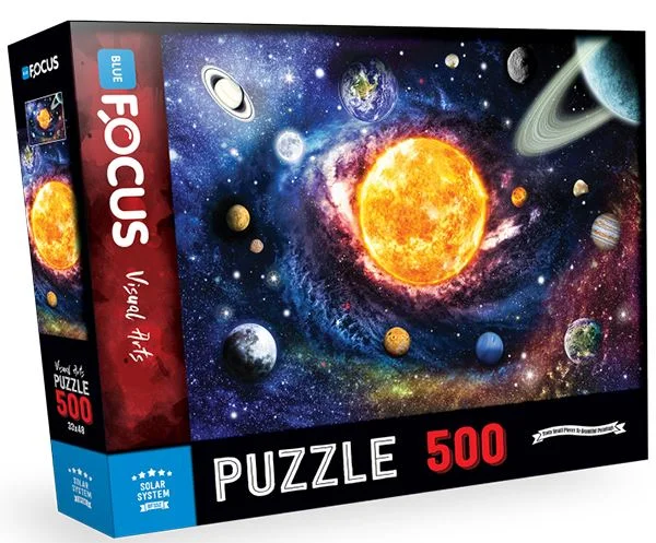 BLUE FOCUS PUZZLE 500 PARÇA SOLAR SYSTEM (GÜNEŞ SİSTEMİ) BF332