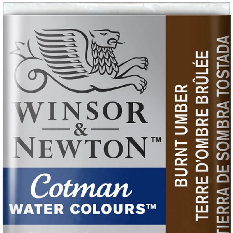 W&N SULU BOYA COTMAN YARIM TABLET BURNT UMBER WN-0301076