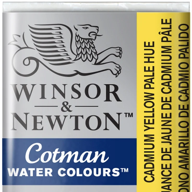 W&amp;N SULU BOYA COTMAN YARIM TABLET CADMIUM YELLOW PALE HUE WN-0301119