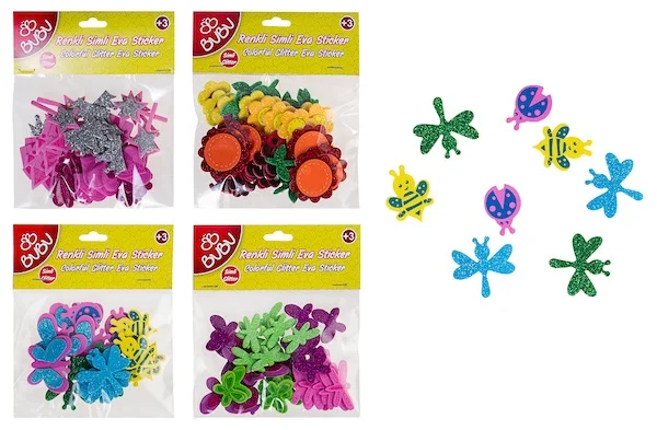 BU-BU SİMLİ ÇİÇEK STICKER BUBU-STS005