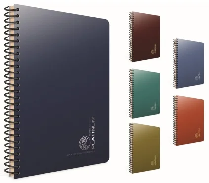 GIPTA DEFTER PLATINUM A4 SPİRALLİ PP KAPAK 120 YP. KARELİ 5691