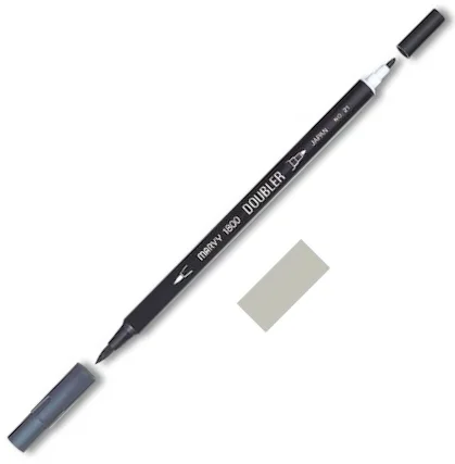 MARVY FIRÇA KALEM BRUSH PEN ÇİFT UÇLU 1800-039 ASH GREY