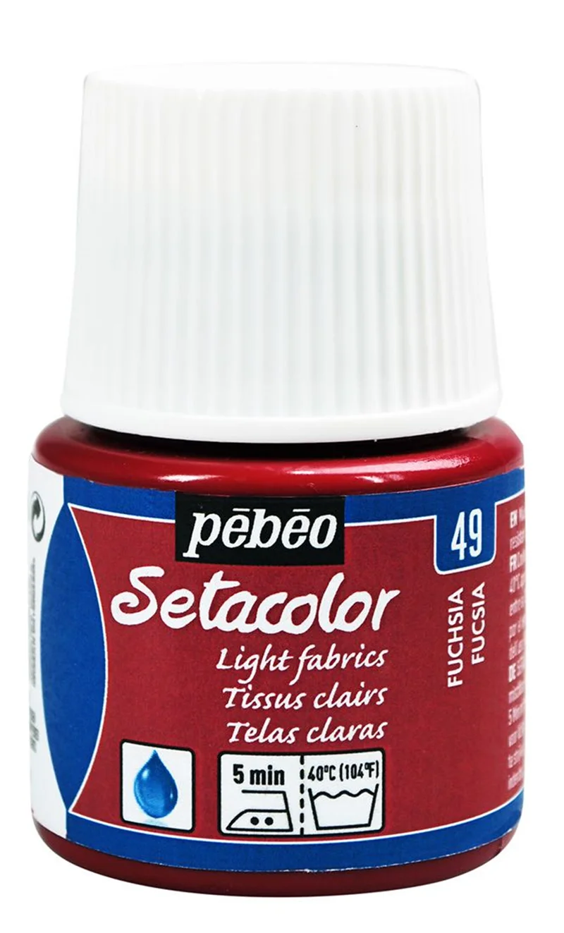 PEBEO KUMAŞ BOYASI SETACOLOR TRANSPARENT 45 ML 329*49 FUCHSIA