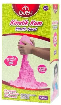 BU-BU KİNETİK KUM 1000 GR. PEMBE BUBU-KU0011