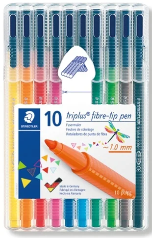 STAEDTLER KEÇELİ KALEM TRIPLUS COLOR 1.0 SET KARIŞIK RENK 10 LU 323 SB10