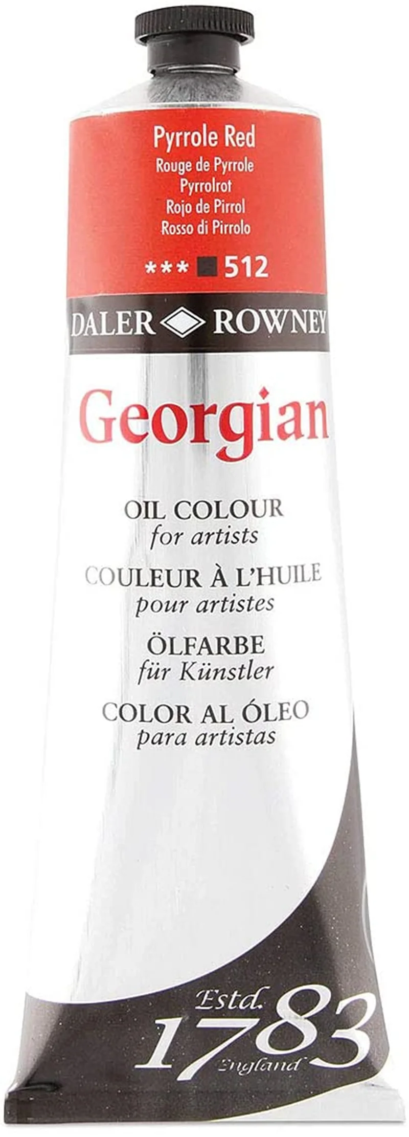 DALER ROWNEY YAĞLI BOYA GEORGIAN GOC SERİSİ 225 ML PYRROLE RED 111225512