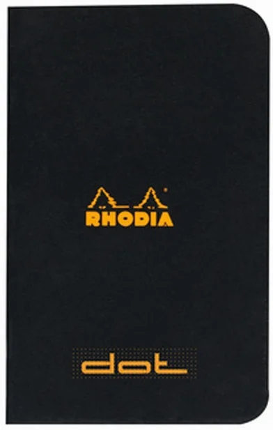 RHODIA DEFTER BASIC DİKİŞLİ 7.5x12 80 GR 24 YP DOT SİYAH RD119155