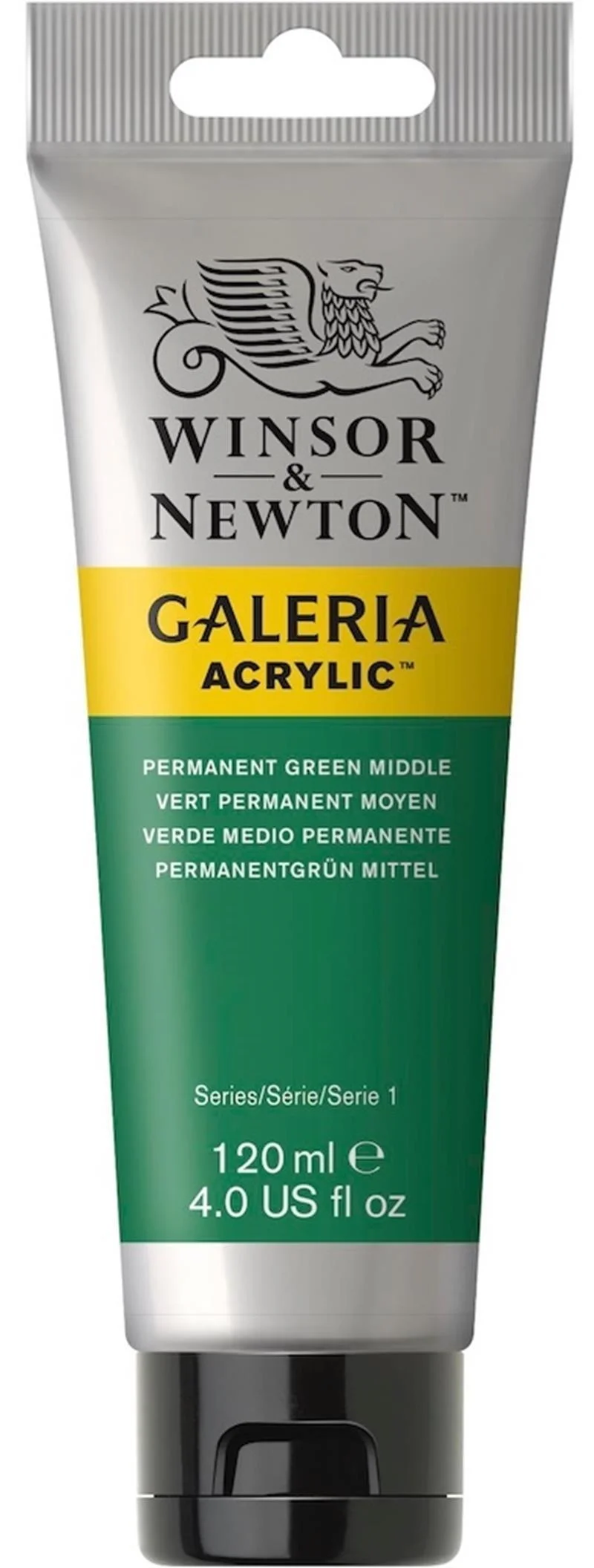 W&amp;N AKRİLİK BOYA GALERIA 120 ML PERMANENT GREEN MIDDLE 484 WN-2131484