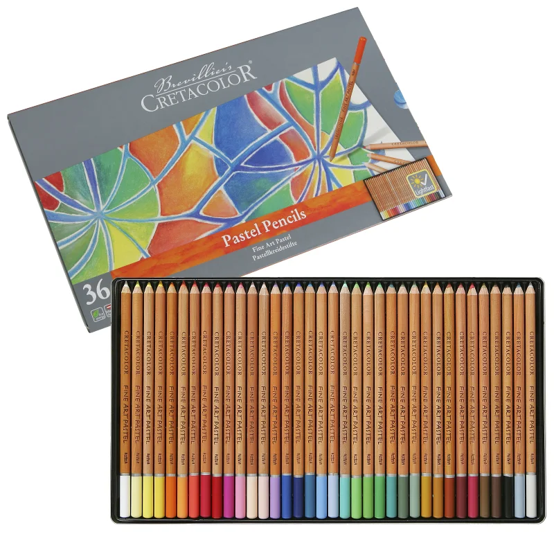 CRETACOLOR FİNE ART PASTEL BOYA KALEM SETİ 36 RENK METAL KUTU 47036