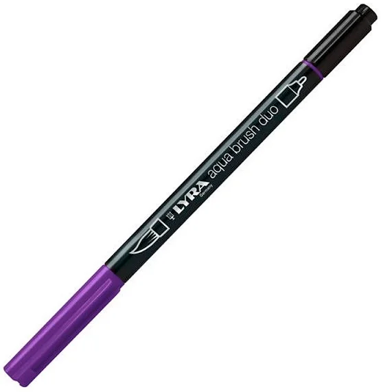 LYRA KEÇELİ KALEM AQUA BRUSH DUO FIRÇA UÇLU BLUE VIOLET L6520037