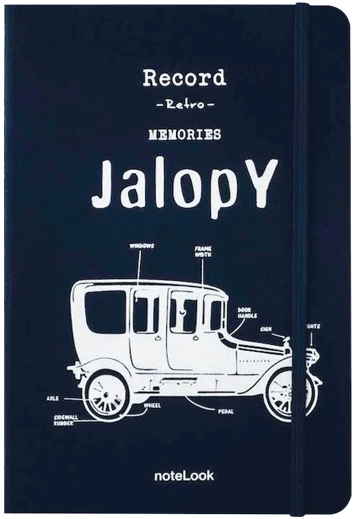 SCRIKSS NOTELOOK DEFTER TEKSTİL KAPAK JALOPY BEYAZ A5 ÇİZGİLİ