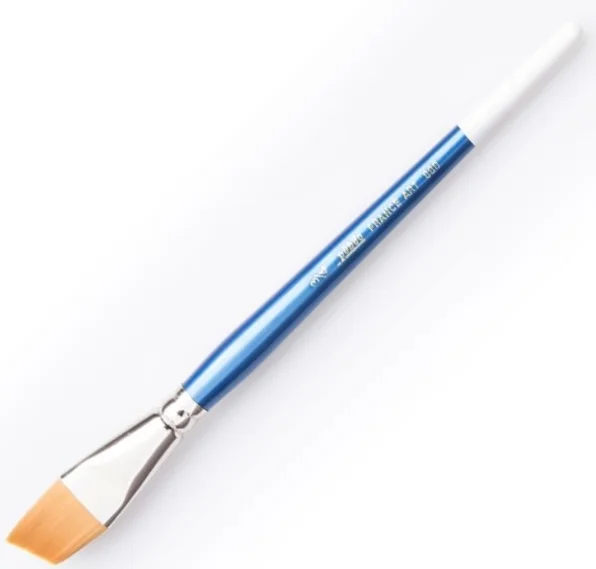 PEBEO AKRİLİK BOYA FIRÇASI 888 SERİSİ GOLDEN SENTETİK YAN KESİK MAVİ KISA SAP NO:3-4 888/3-4