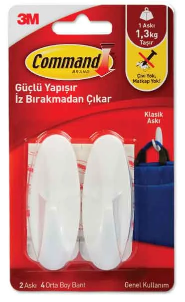 3M COMMAND ASKI ORTA BOY 2 Lİ 17081