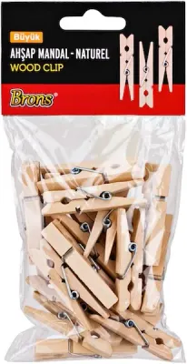 BRONS AHŞAP MANDAL NATÜREL BÜYÜK BR-907