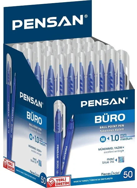 HB PENSAN BÜRO TÜKENMEZ 1MM 2270 MAVİ 50 Lİ