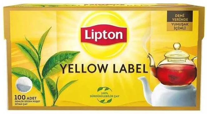 LİPTON DEMLİK POŞET ÇAY 100 LÜ YELLOW LABEL 3.2g 70006862-69765867