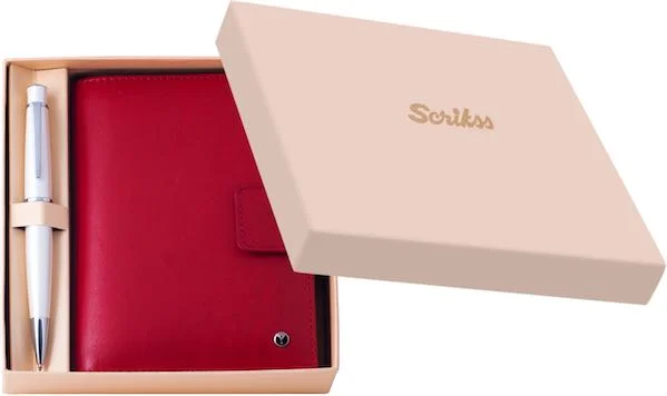 SCRIKSS AJANDA DR 3202-C2 SOFT DERİ CEP KIRMIZI KUTULU
