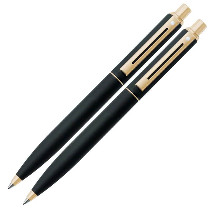 SHEAFFER TÜKENMEZ KALEM + VERSATİL KALEM SET SENTINEL 327-9 MAT SİYAH ALTIN