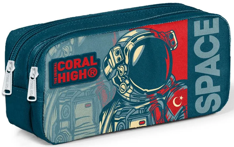 YAYGAN KALEM ÇANTASI CORAL HIGH İKİ BÖLMELİ 22187