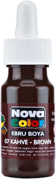 NOVA COLOR EBRU BOYA ŞİŞE 30 CC KAHVERENGİ NC-246