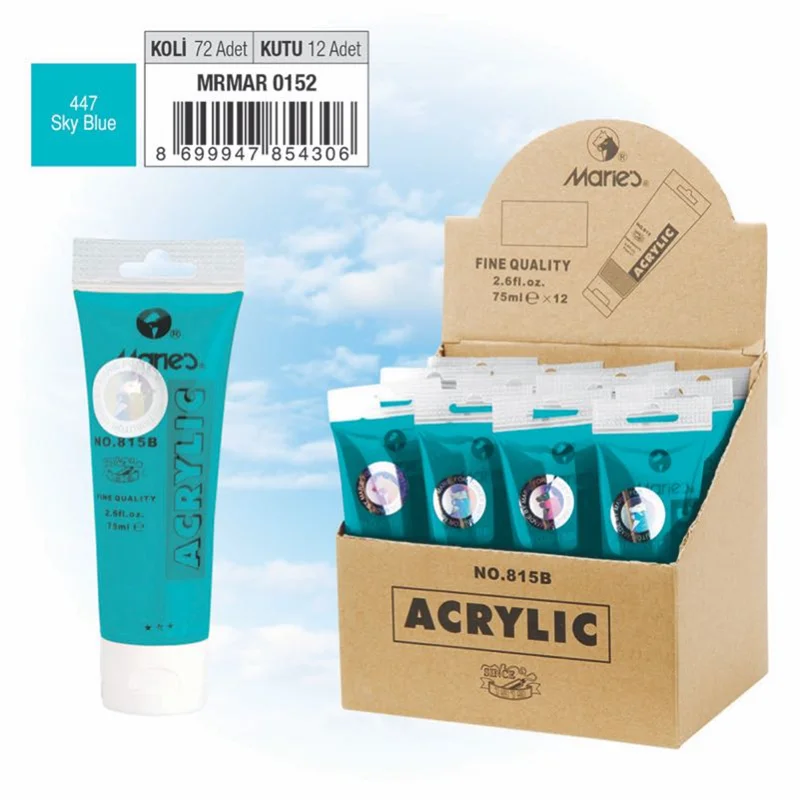 MARIES AKRİLİK BOYA 75 ML 815-447 SKY BLUE