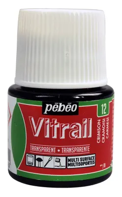 PEBEO CAM BOYASI VITRAIL TRANSPARAN 45 ML 050*12 CRIMSON