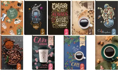 LİLAMOR DEFTER 12,5x19,5 KAHVE KOKULU 112 SYF. 9 ASORTİ 48 Lİ LLM-DF1219-KK01