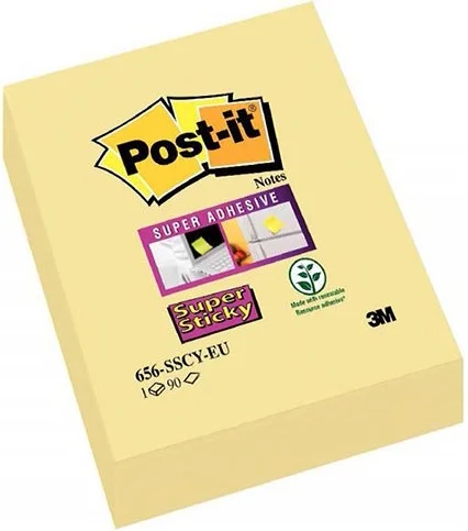 POST-IT YAPIŞKANLI NOT KAĞIDI SARI SUPER STICKY 51x76 90 YP 656-12SSCYEU 521400451900