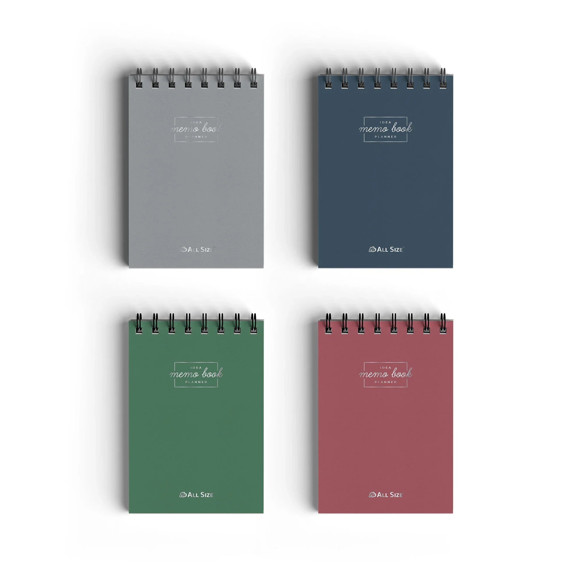 HERBOY ALL SIZE MEMO BOOK SPİRALLİ DİK PREMIUM SERT KAPAK A6 KARELİ ALL-6510