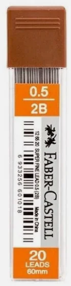 FABER MİN SUPER FINE 0.5MM 2B 75MM 24 LÜ TÜP 5090127520000