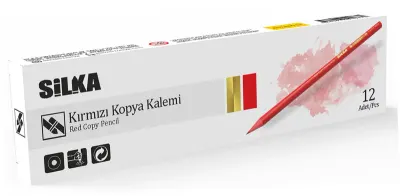 SİLKA KOPYA KALEMİ KIRMIZI 12 Lİ ART.90